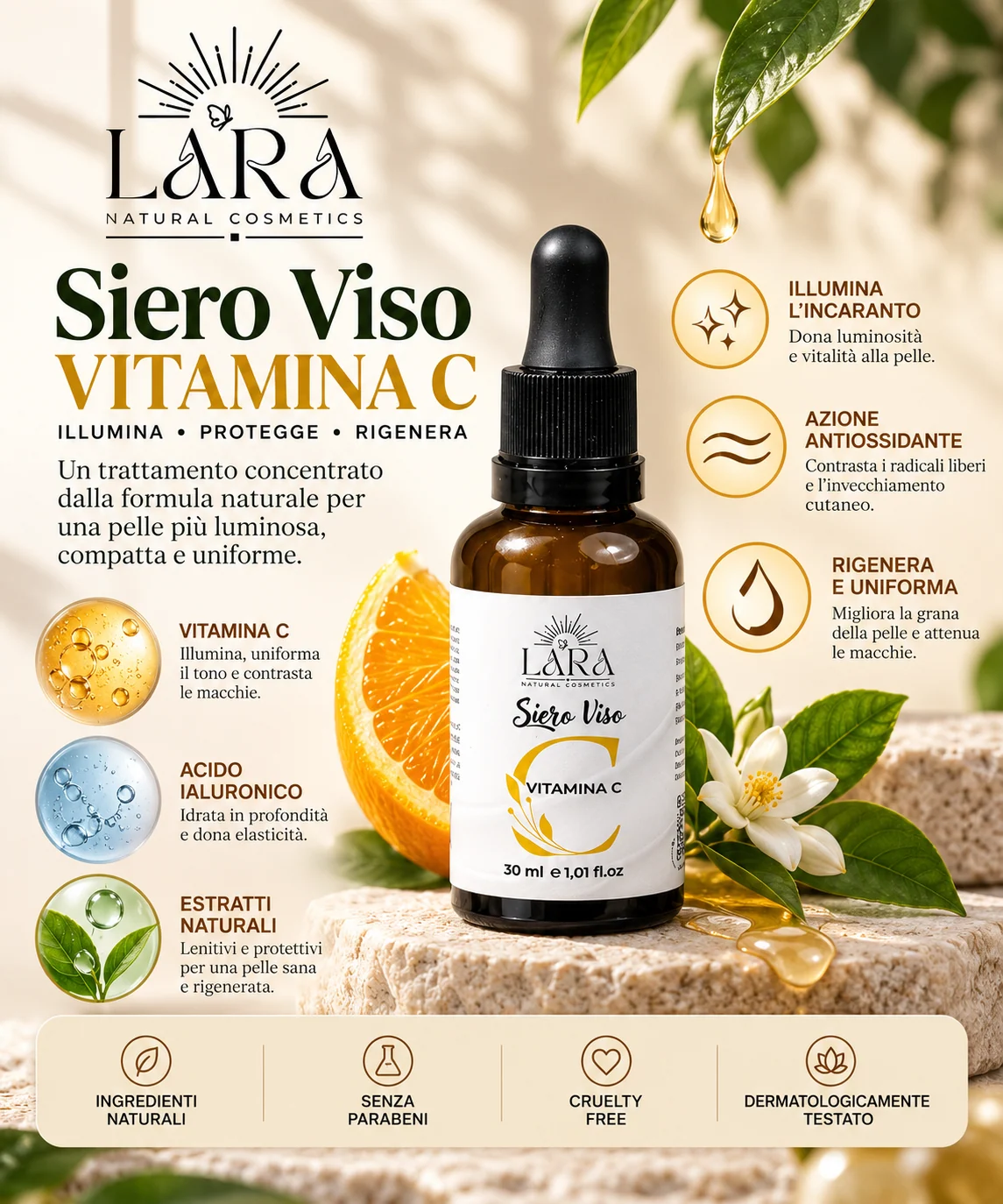 Siero Viso Vitamina C LARA